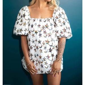 NEW BUDDYLOVE breanna sequin galaxy mini dress in white/rainbow